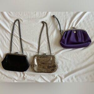 Bundle of (1) Coach clutch + (2) Express clutch bags (read description)